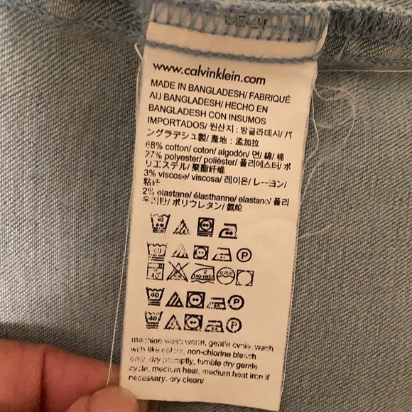 Calvin Klein Jean jacket. - Picture 7 of 7